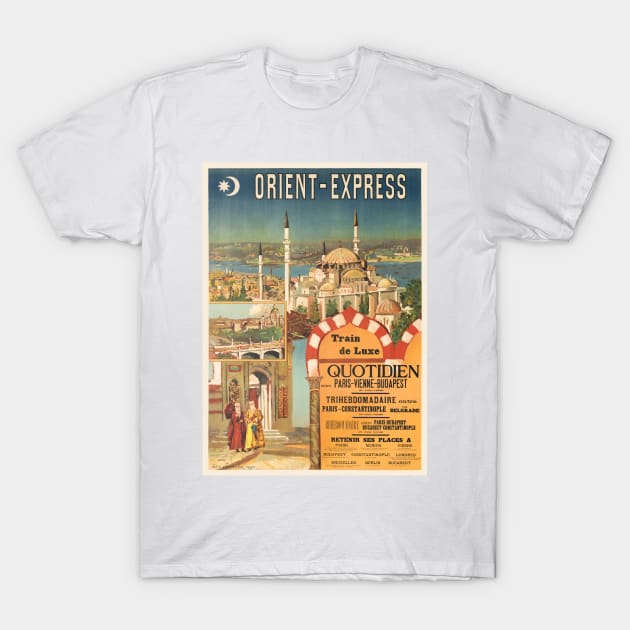 Orient Express France Vintage Poster 1910s T-Shirt by vintagetreasure